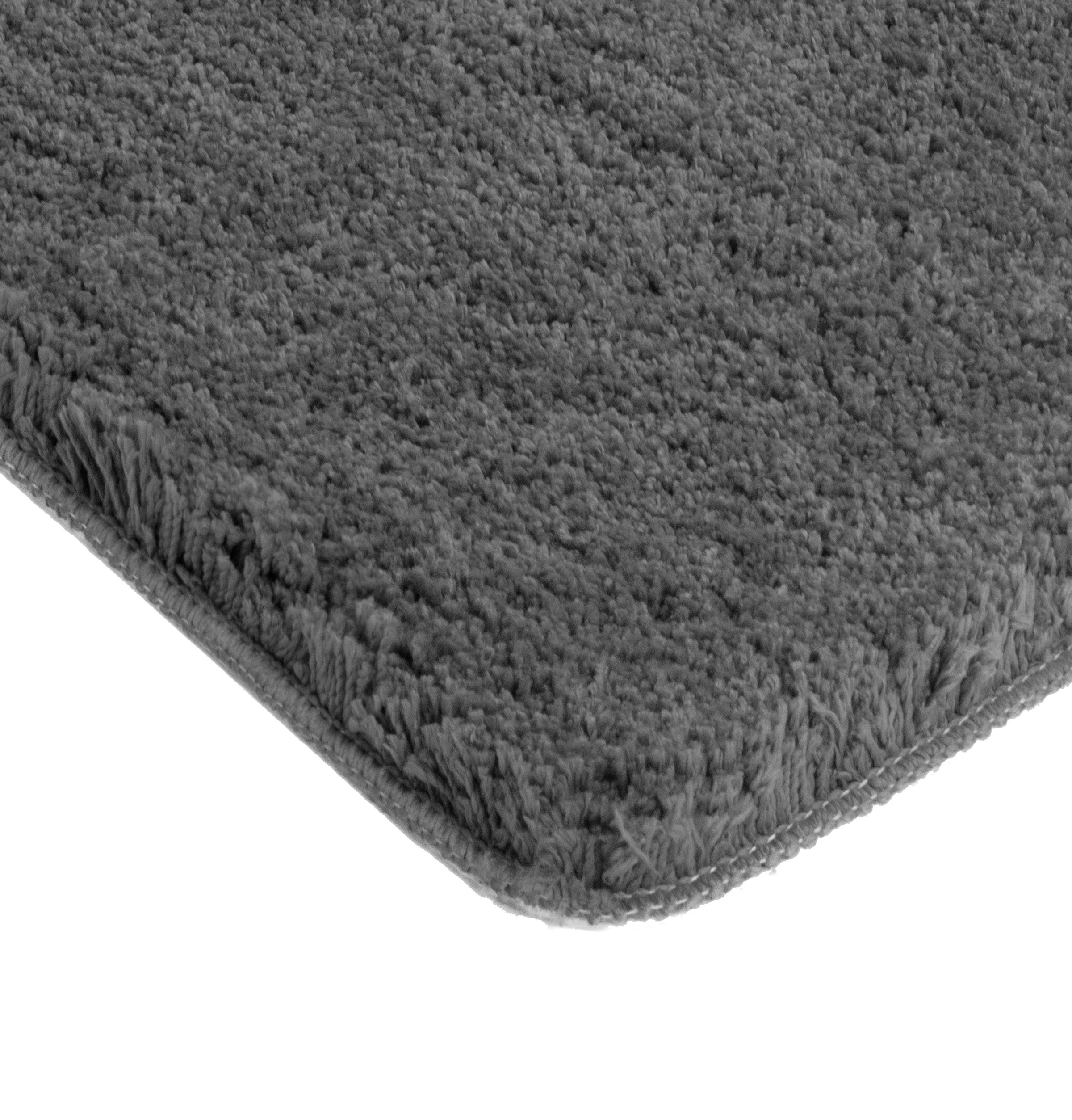 GOODproduct Badematte »Sanremo, Badvorleger, Badezimmer Teppich, sehr weich« Höhe 30 mm rutschhemmend beschichtet fussbodenheizungsgeeignet | schnell trocknend Badteppich, unifarben, rechteckig, rund & als 3-tlg. Set erhältlich