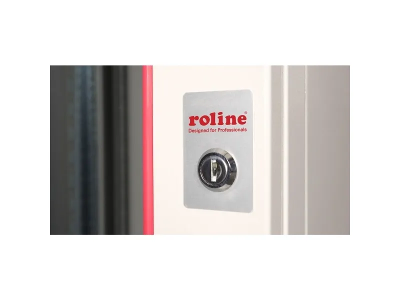 ROLINE 26.21.0003, Vægmonteret stativ, 9U, Nøglelås, Rack skinner, 12,2 kg, Grå