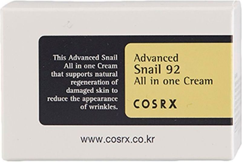 COSRX - Advanced Slak 92 - Gezichtscrème - 100 g - Hydraterende Crème