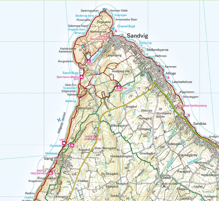 Bornholm kort