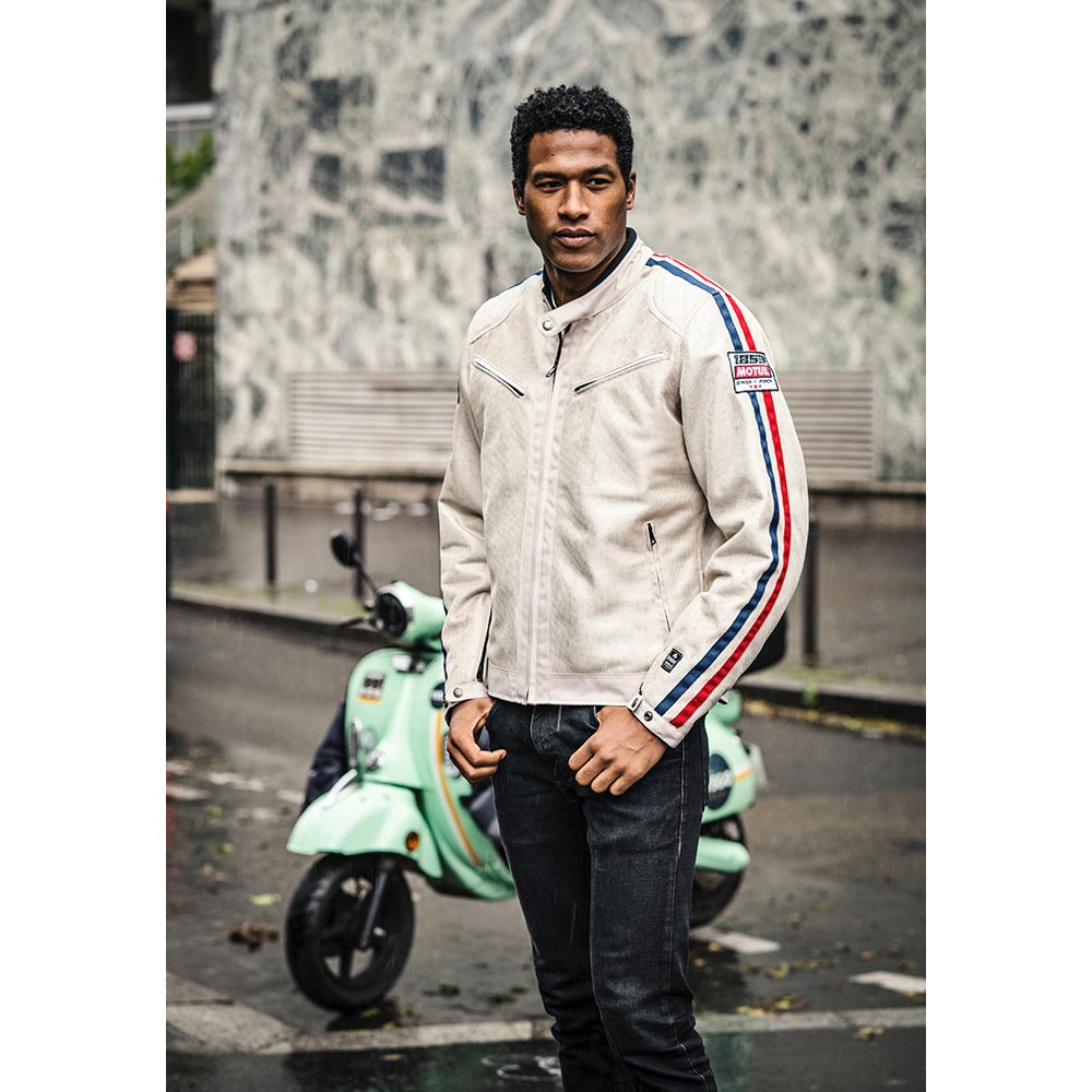 Helstons - Blouson Racing Air Motul Argent
