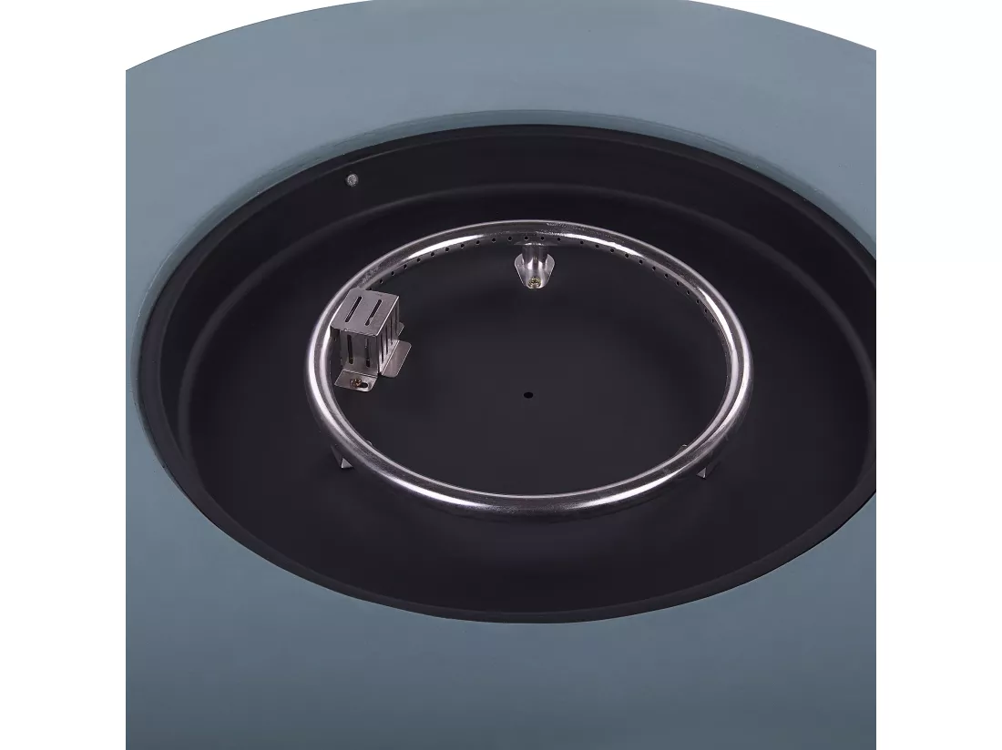 Brasero rond effet béton gris foncé INDUS