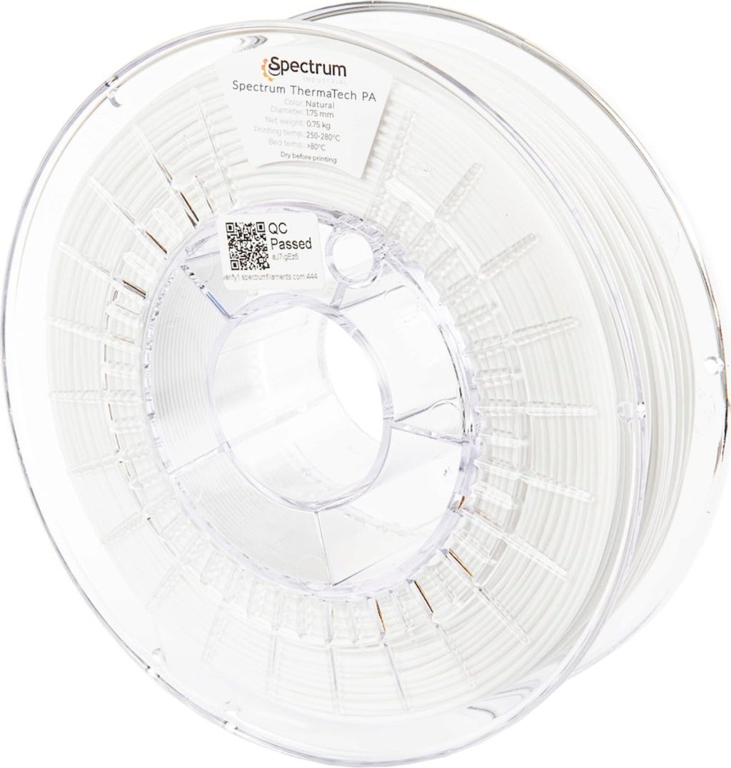 Spectrum  ThermaTech PA Natural, 1,75 mm / 750 g    High Performance Filament für hitzebeständige Anwendungen in Natural