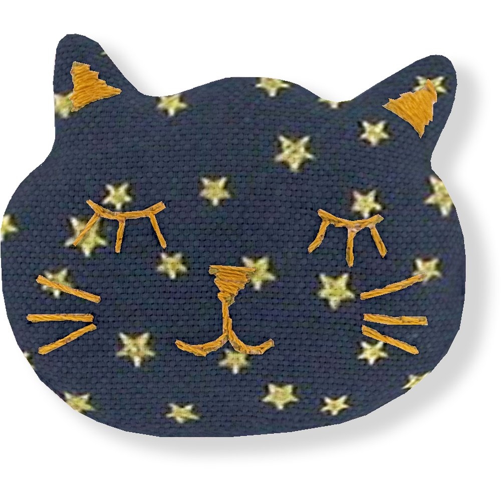 Barrette Miaou Etoile Or Marine