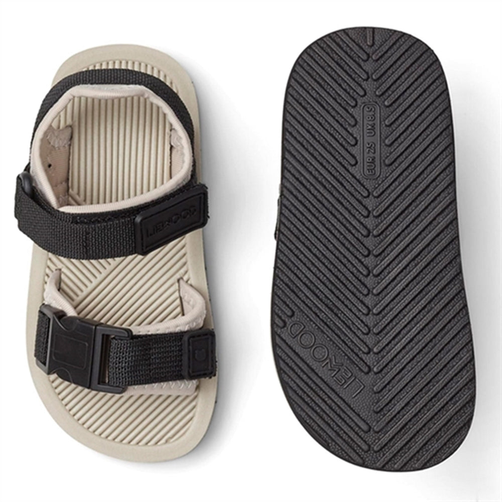 Monty Sandal Mist/Black Mix - LieWood → Luksusbaby.dk