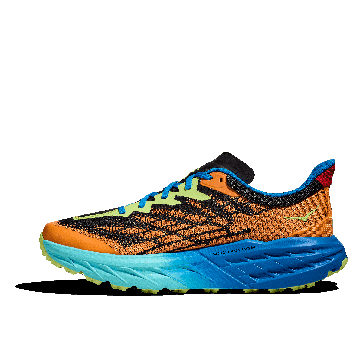 hoka speedgoat 5 trail loebesko herre 38 1123157 solar flare diva blue