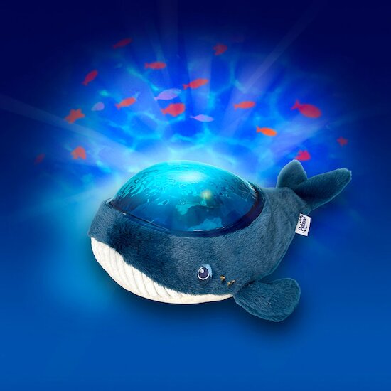 Veilleuse projecteur dynamique Baleine Aquadream   Bleu canard        de               Pabobo