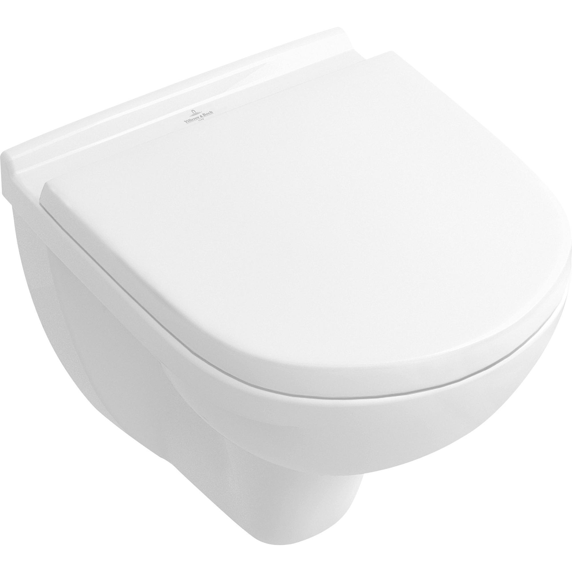 Villeroy & Boch O.novo compact randloos toilet CeramicPlus wit glans