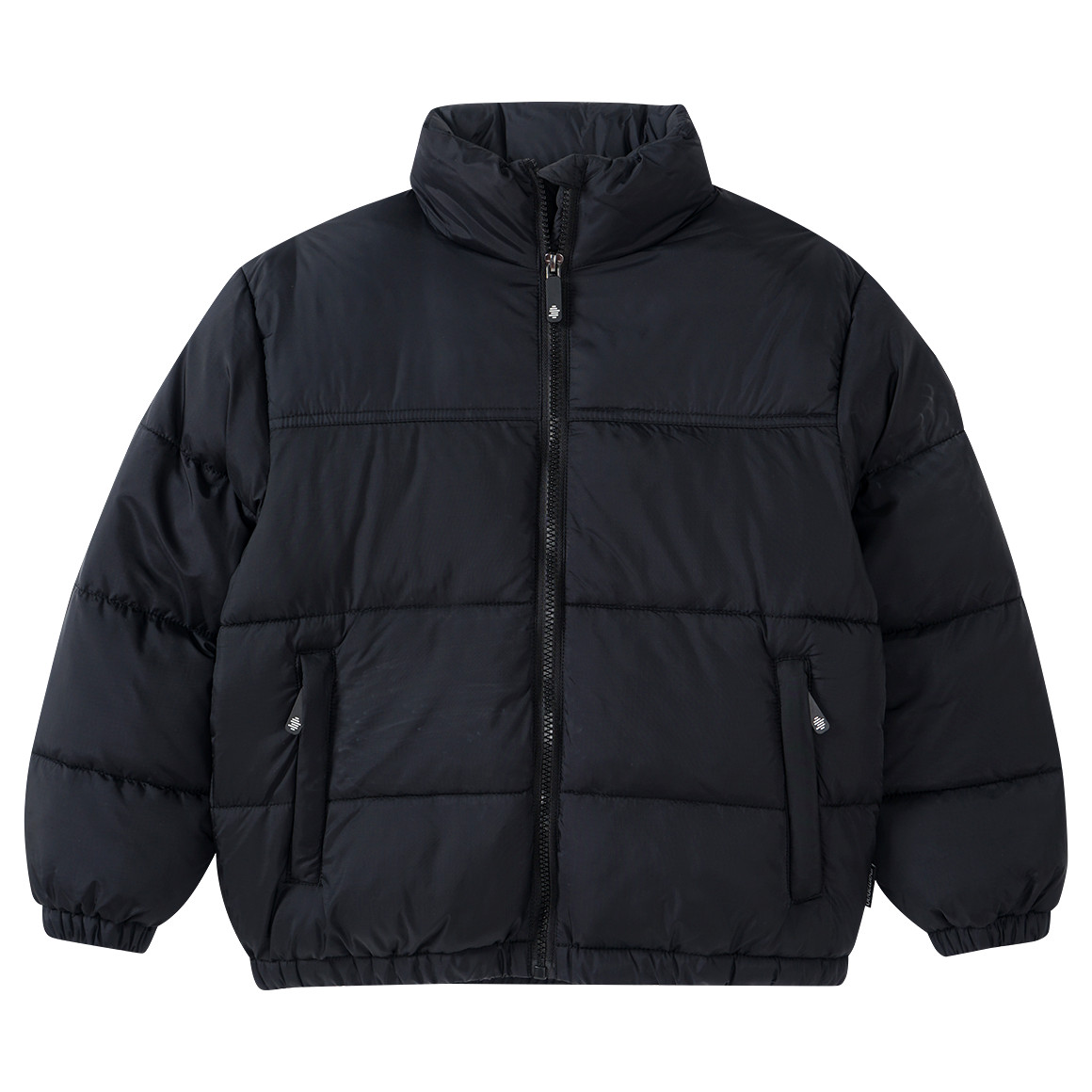 Beatwear Jungen Pufferjacke in Unifarben schwarz