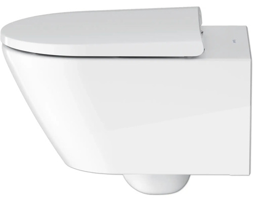 DURAVIT wandclosetset D-Neo, diepe spoeling, open rand, glanzend wit met toiletzitting 45770900A1