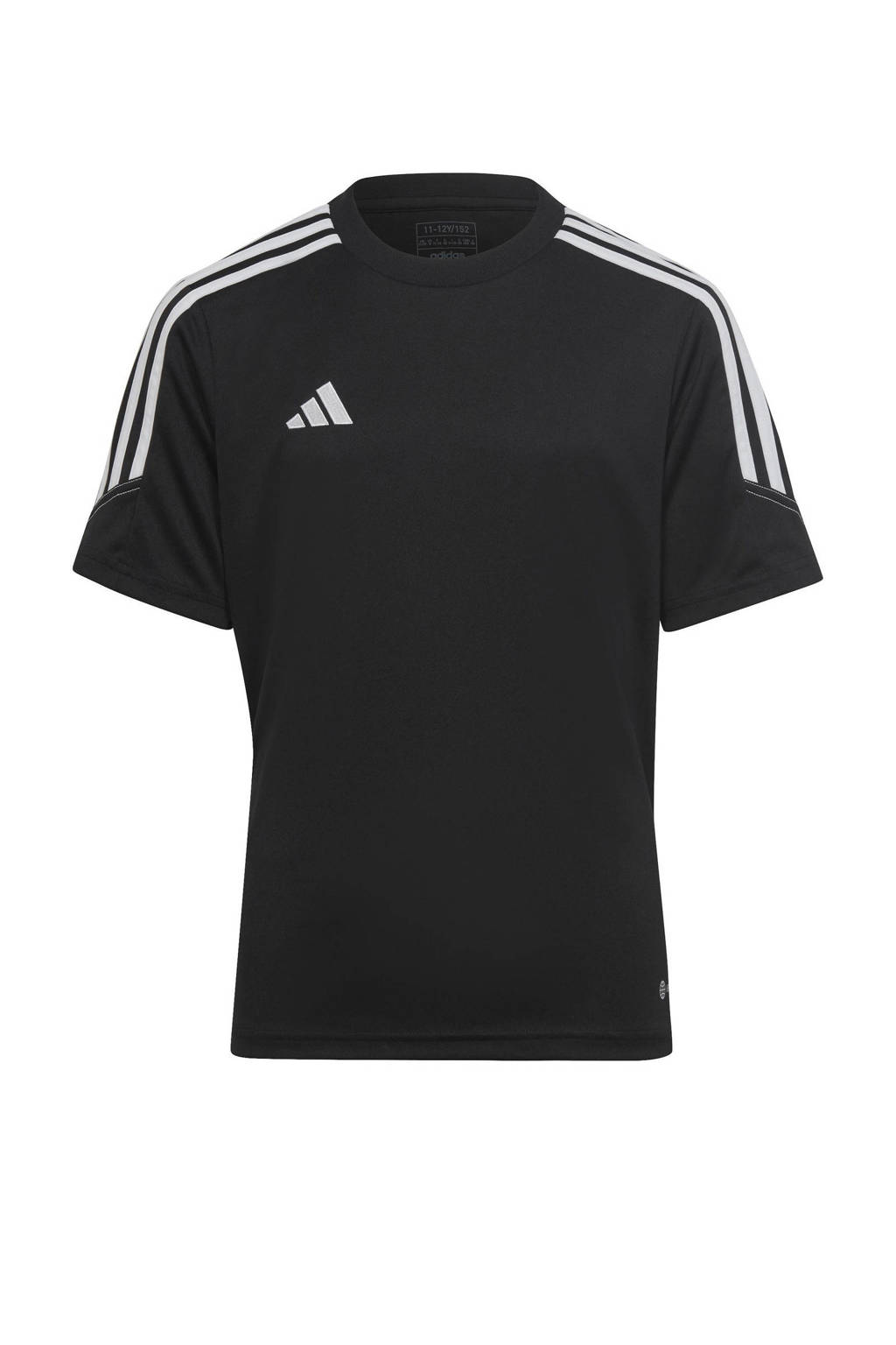 adidas Junior voetbalshirt Tiro zwart/wit