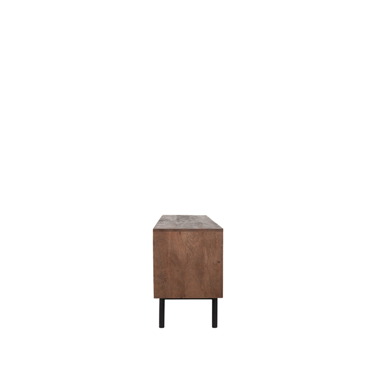 LABEL51 - Tv-Meubel Rio 180 cm - Espresso Mangohout - Zwart Metaal