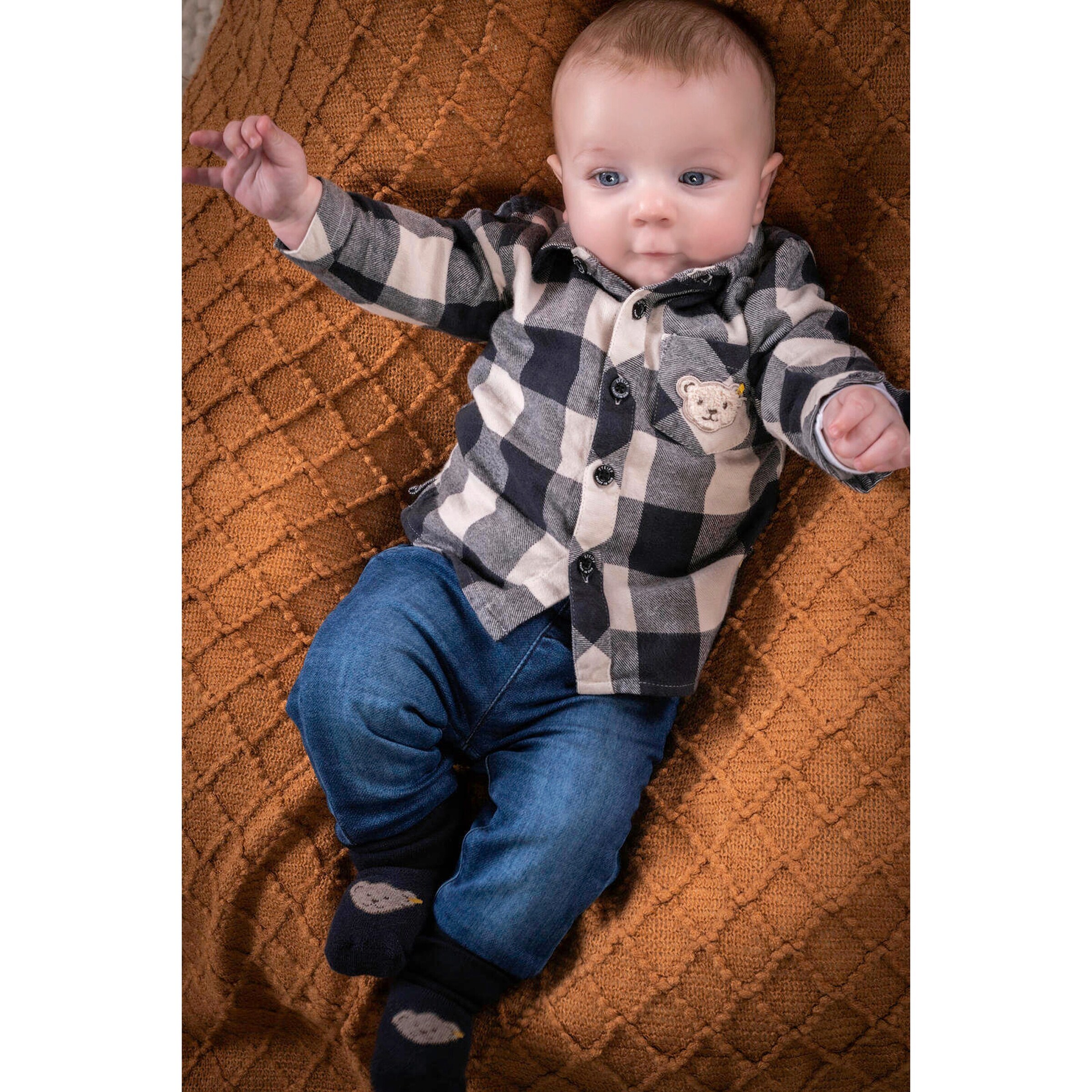 Steiff Jeans mit Softbund denim