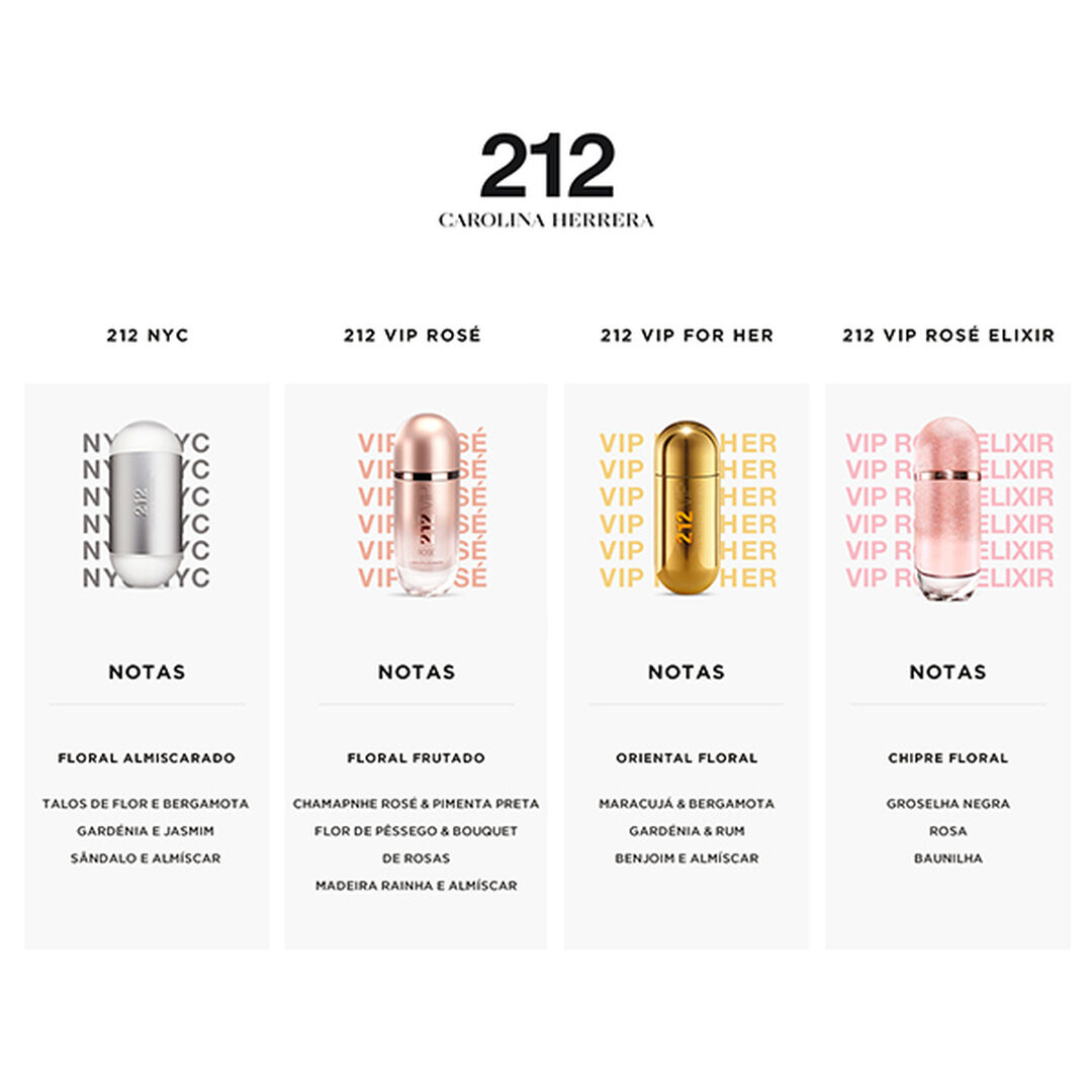CAROLINA HERRERA 212 VIP ROSÉ ELIXIR Eau de Parfum - 80ml