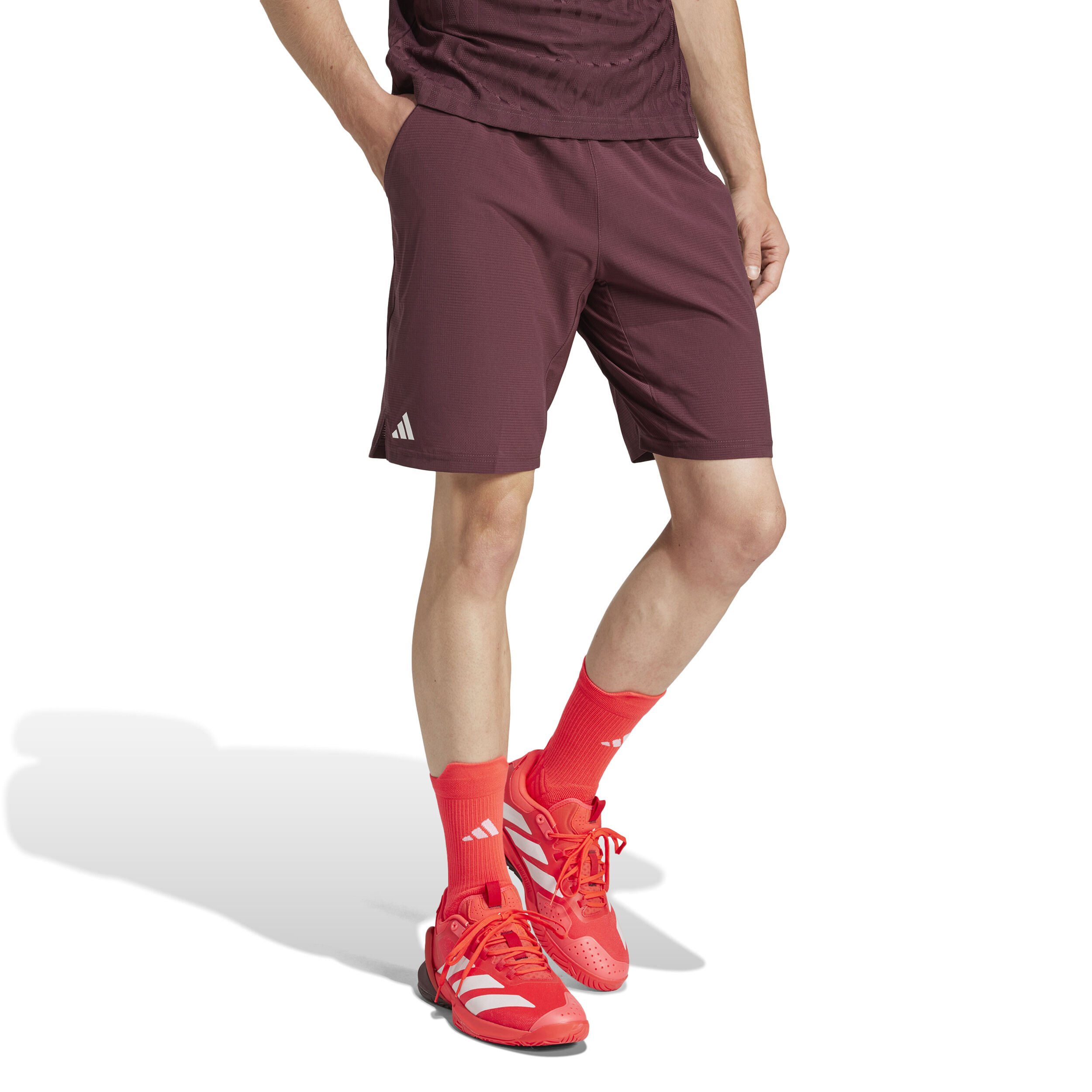 adidas Ergo 7in Shorts Hommes - Rouge Foncé