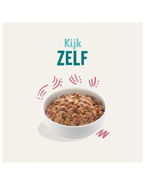 Edgard&Cooper Kuipje Duck Chicken Puppy - Hondenvoer - Eend Kip Broccoli 300 g Graanvrij