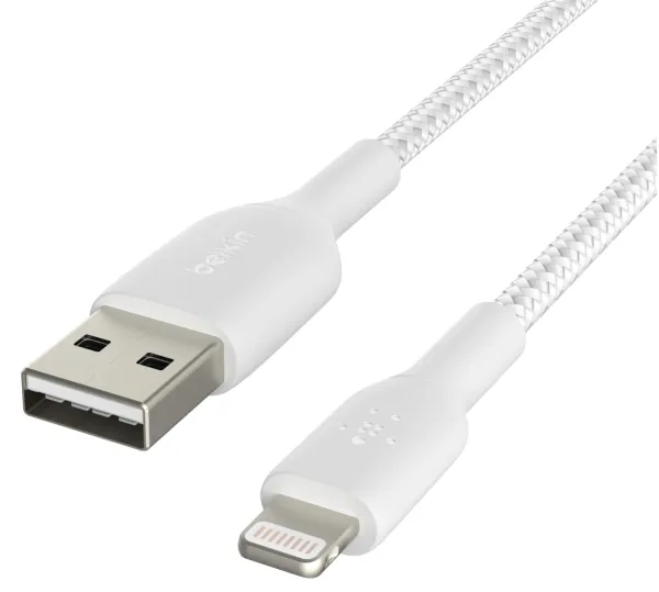 Belkin BoostCharge - Lightning-kabel - Lightning han til USB han - 1 m - hvid