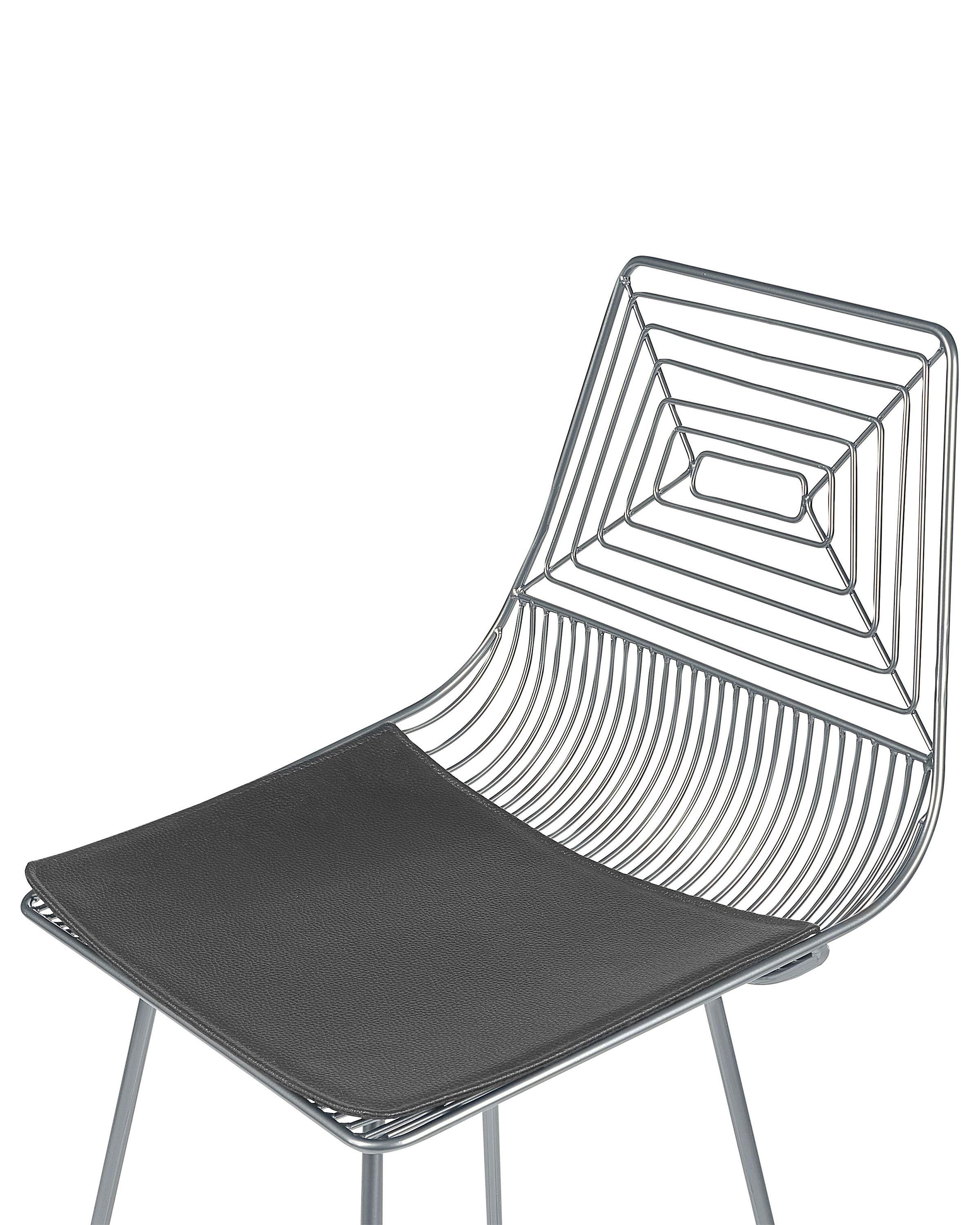 Set van 2 barstoelen BISBEE Metaal Zilver