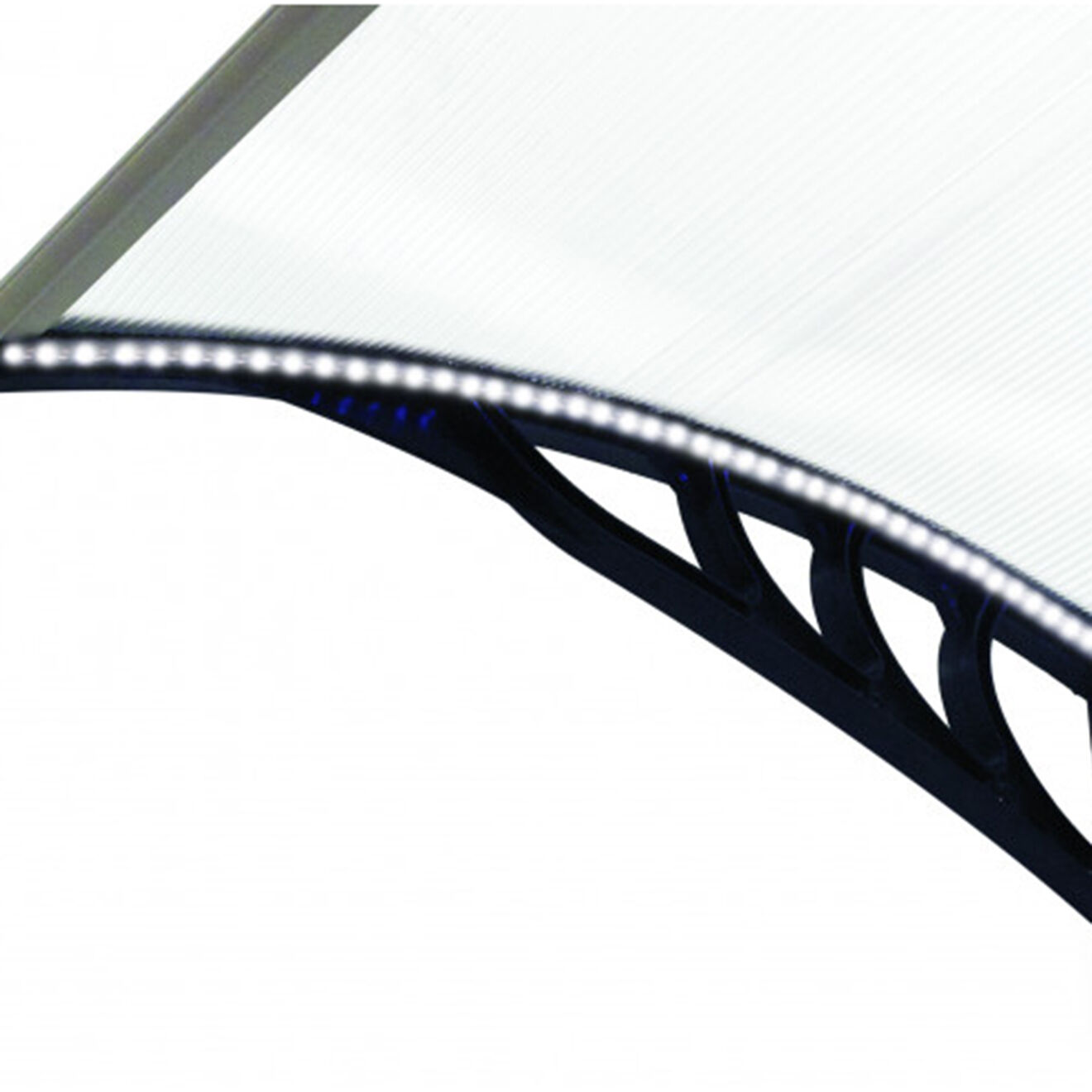 Pratik Garden Marquise LED noire - 150x80 cm
