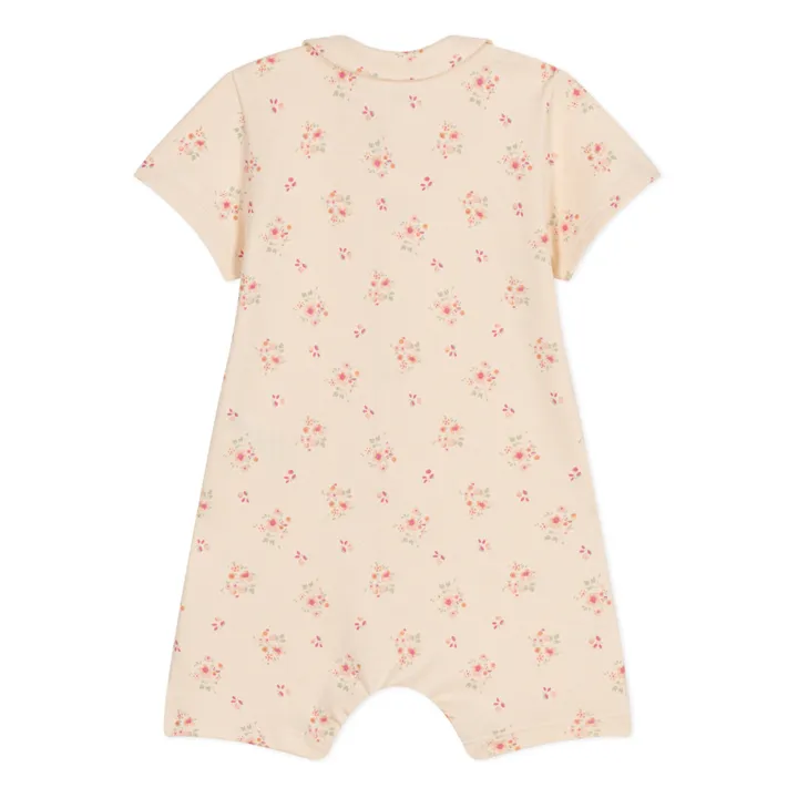 Petit Bateau Combishort Matrix Fleurs | Beige