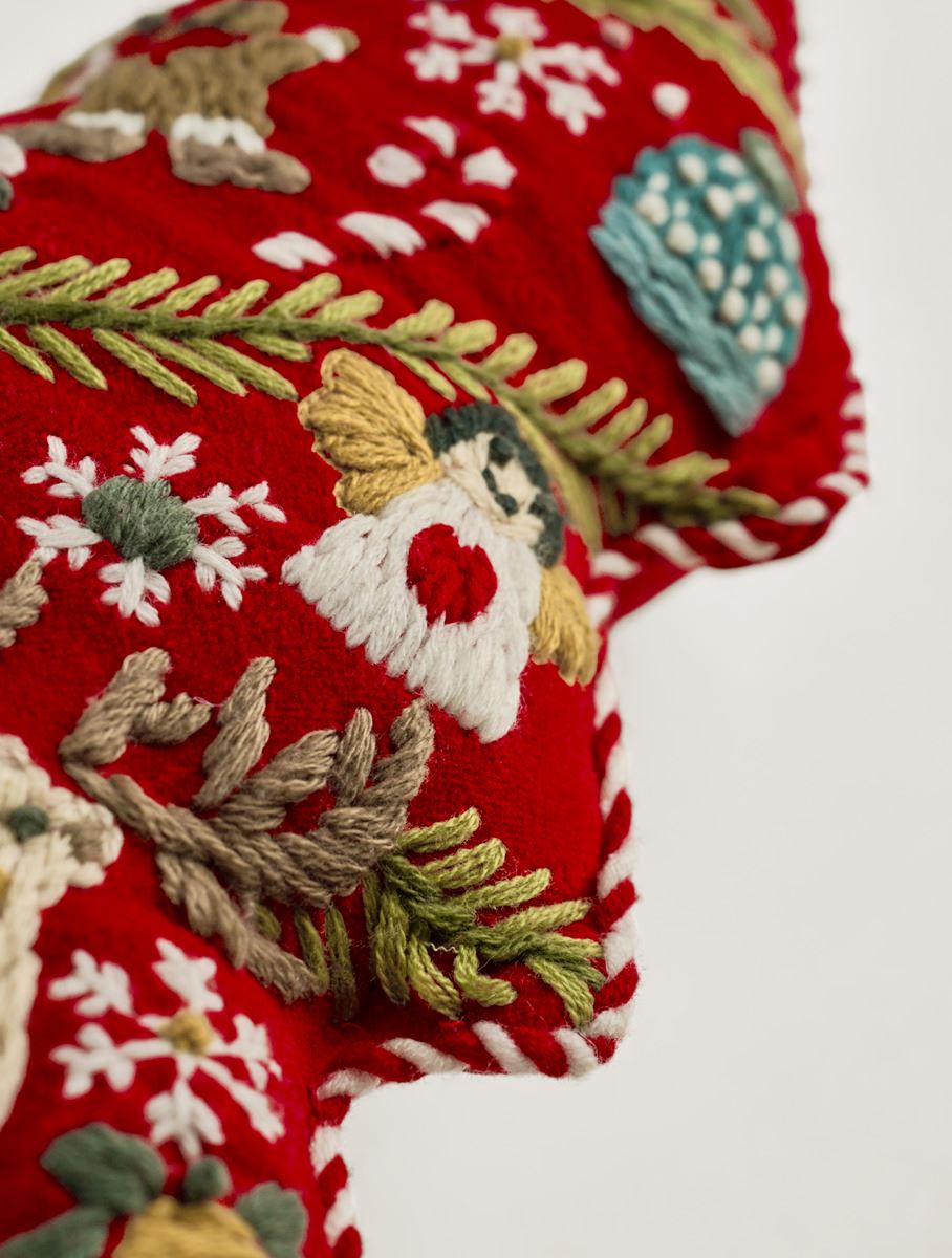 Pyntepute multi grønn - 28x33 cm