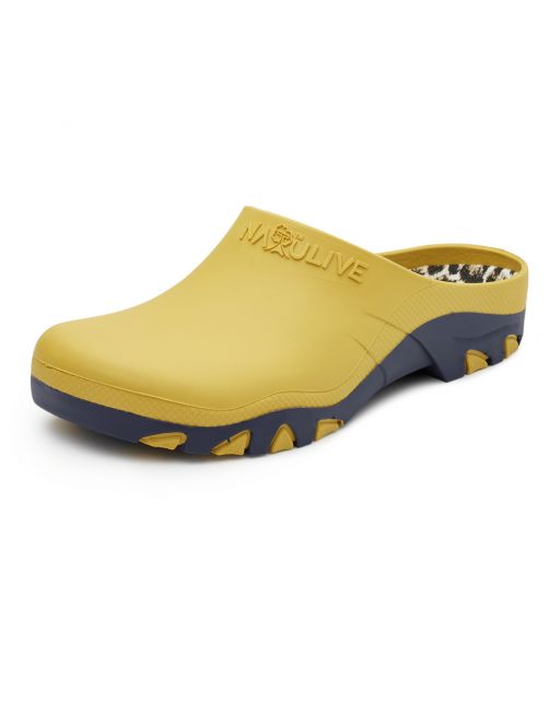 Natulive Tuinklomp Dames Oker&Blauw - Klompen