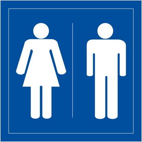 Panneau Toilettes - Homme Femme