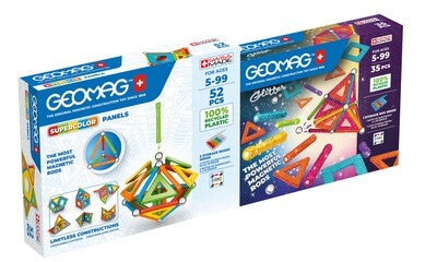 Geomag Supercolor & Glitter Panels Byggesett 2-Pack 87 Deler