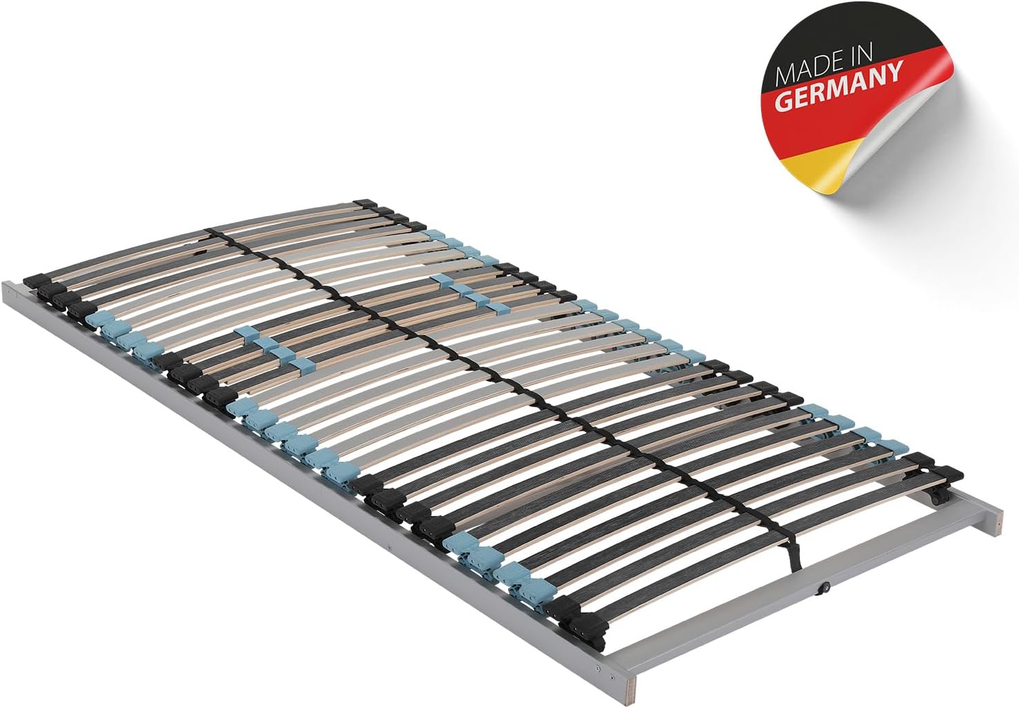 BeCo Lattenrost Royal Duo NV / 140 x 200 cm / 28 Leisten/zerlegt/Nicht verstellbar/Made in Germany / 100 Nächte Testschlafen