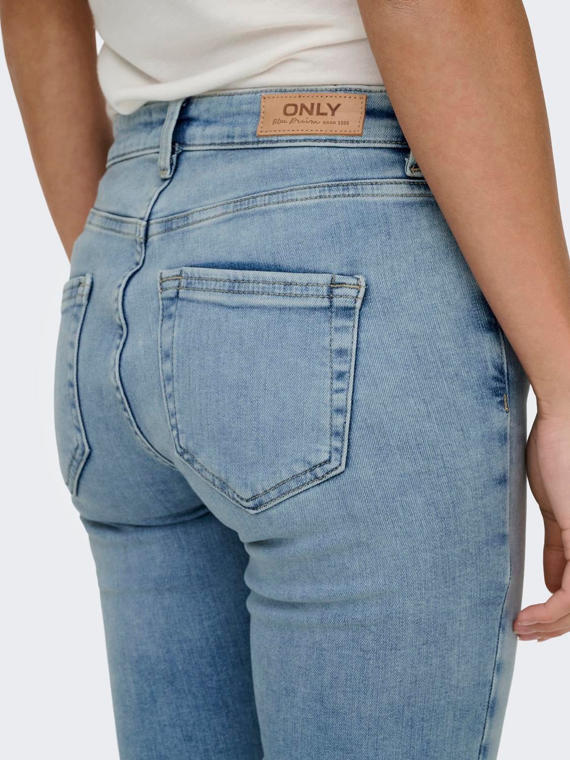 ONLBLUSH Mittlere Taille Skinny Fit Jeans Light Medium Blue Denim