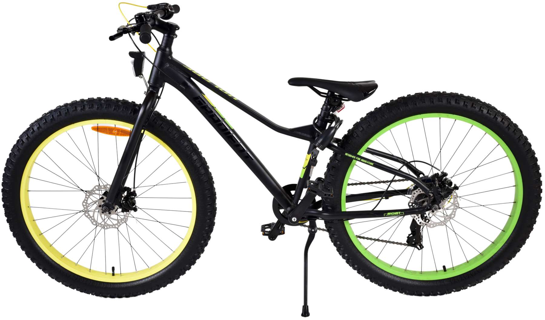 TPFSports Gradient Kinderfahrrad - Jungen - 26 Zoll - 7-Gang - Scheibenbremse - Schwarz