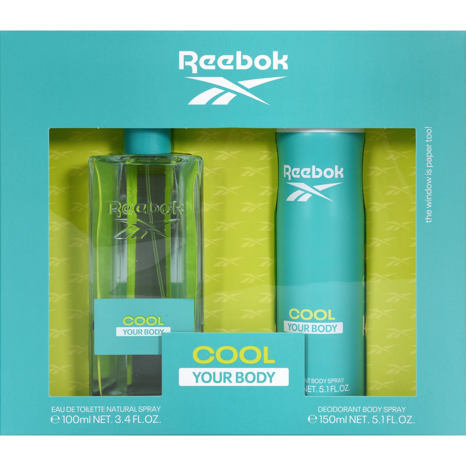 Reebok Cool Your Body Eau de Toilette Duftset, 2-teilig