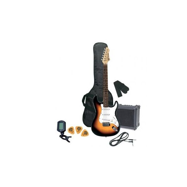 GEWA PS502543 Guitarra Eléctrica RC-100 Pack de Guitarra 3-TOne Sunburst
