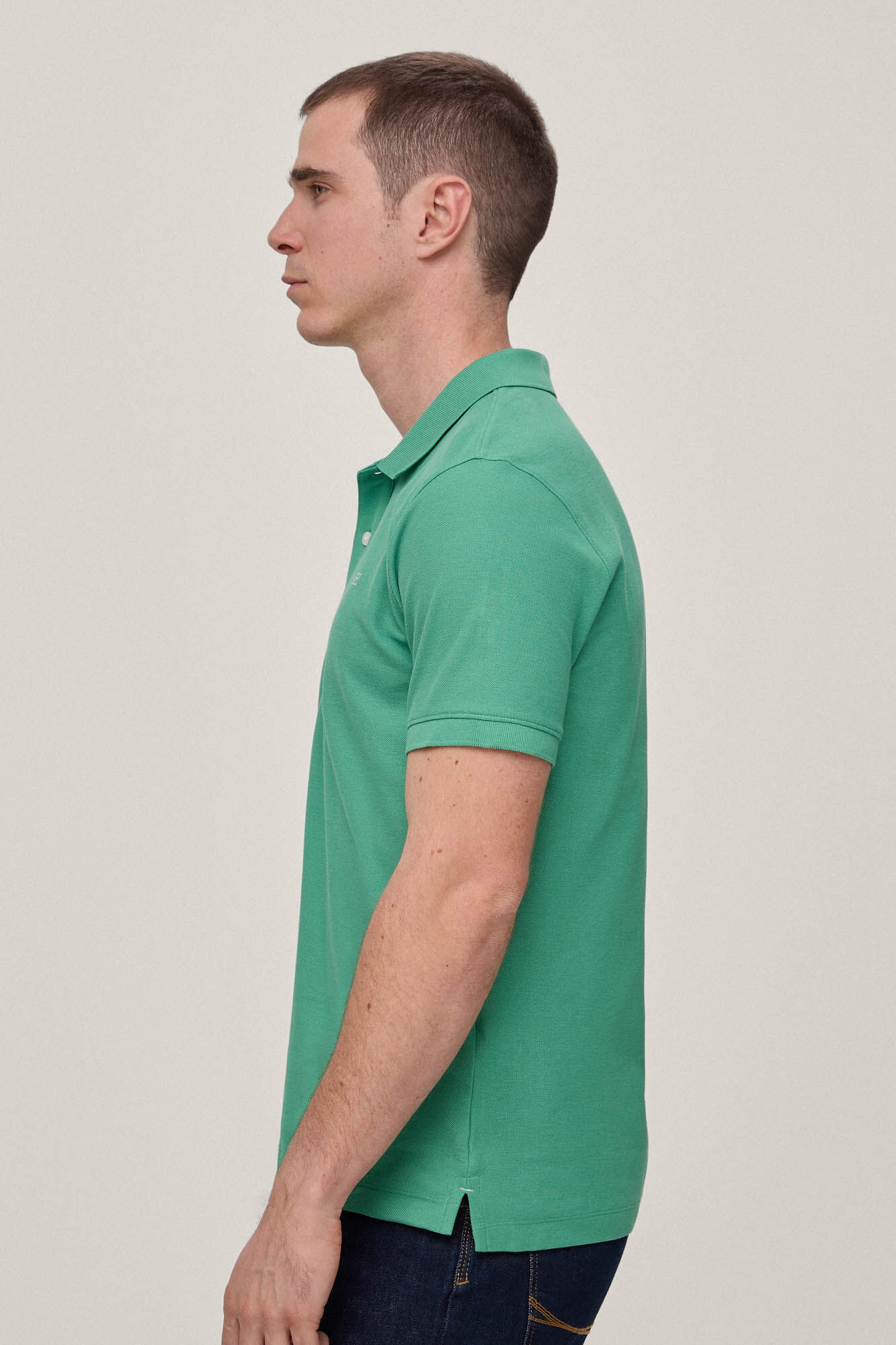 Camisa polo slim fit anti-odor - Verde
