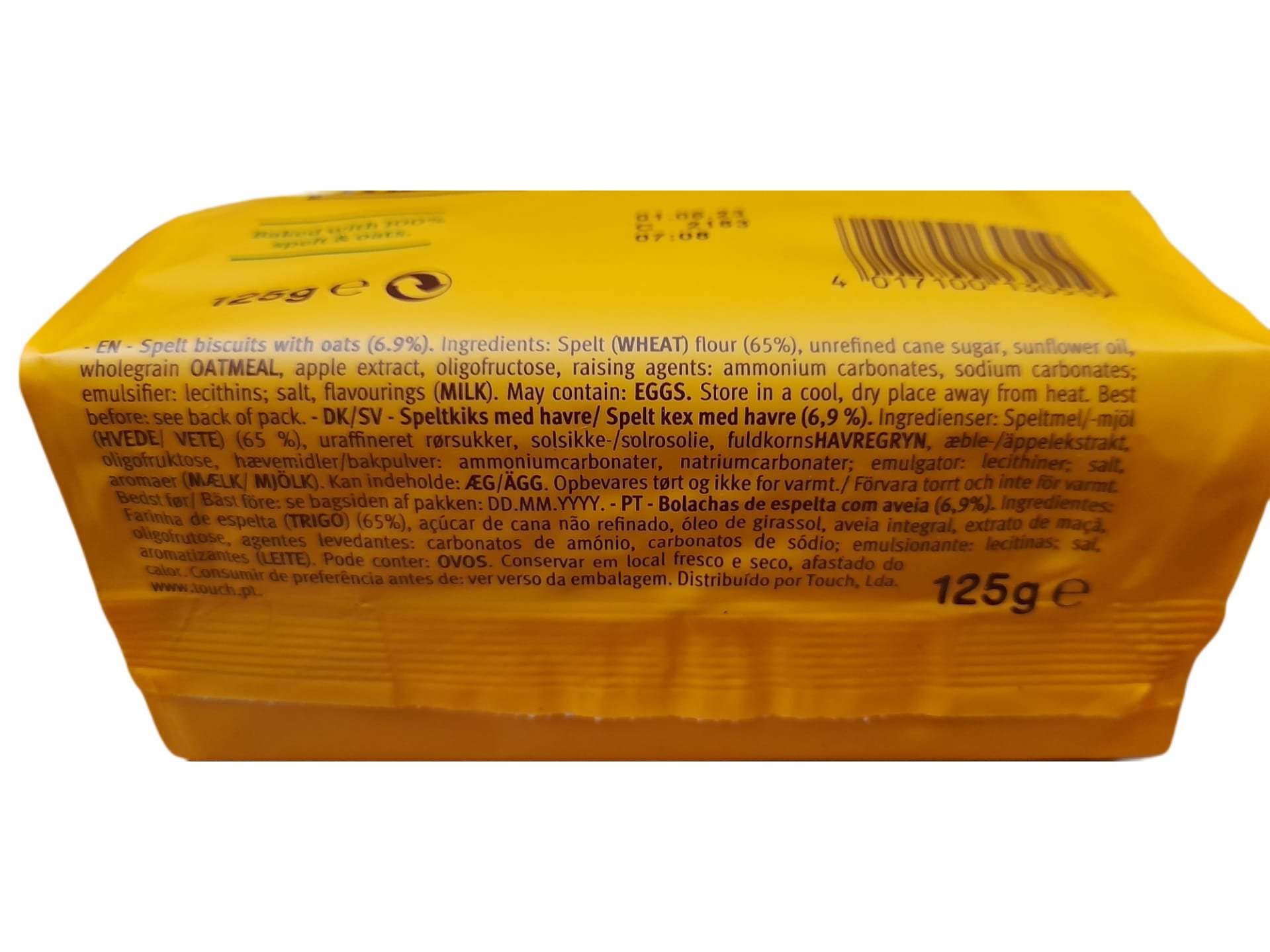 BOLACHAS LEIBNIZ ZOO ESPELTA E AVEIA 125G