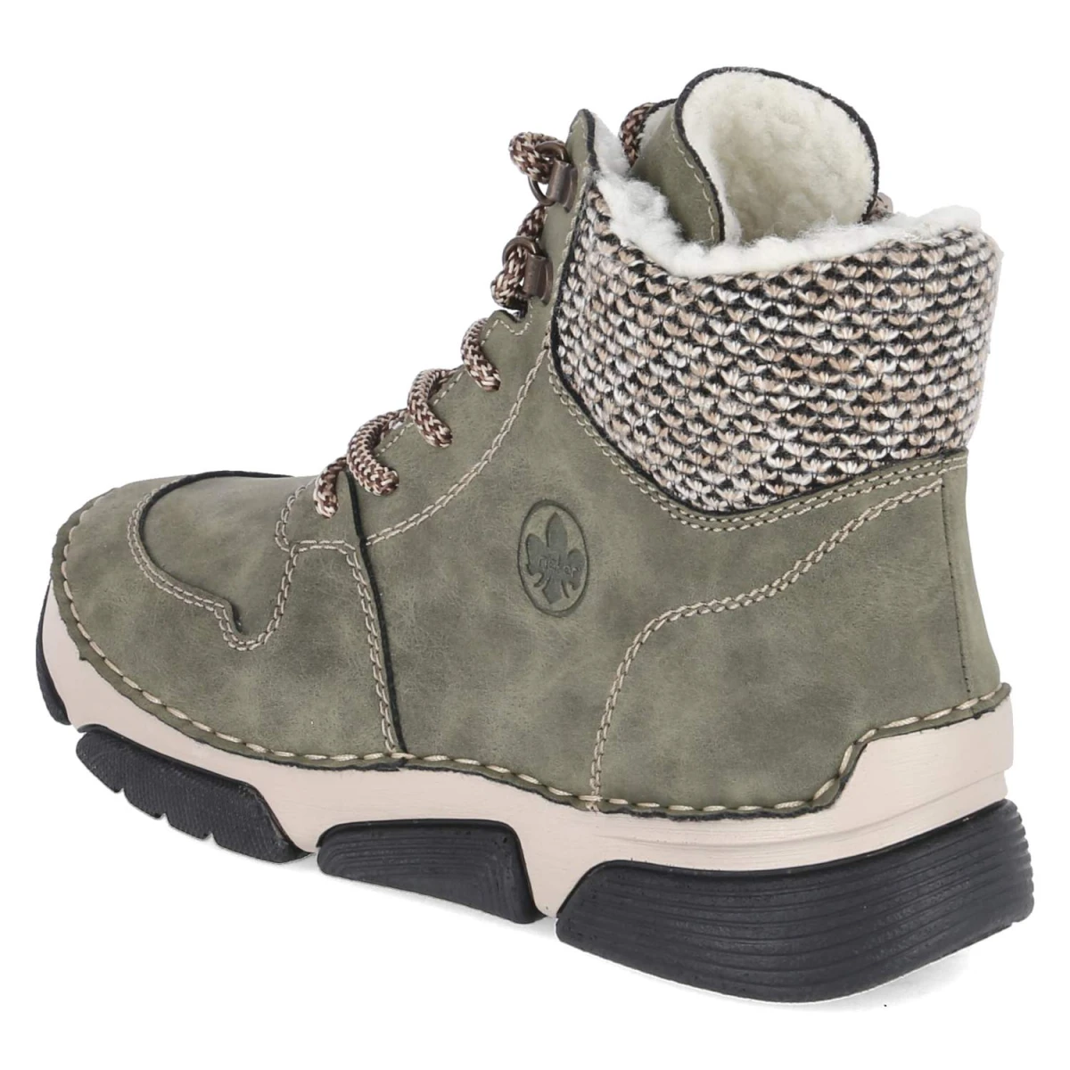 RiekerWinterboots - liane/schwarz-kiesel