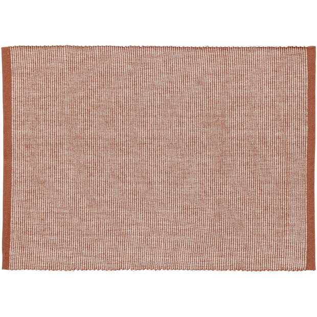 Blokker Placemat Como - 30x45 cm - 2 stuks - Terra