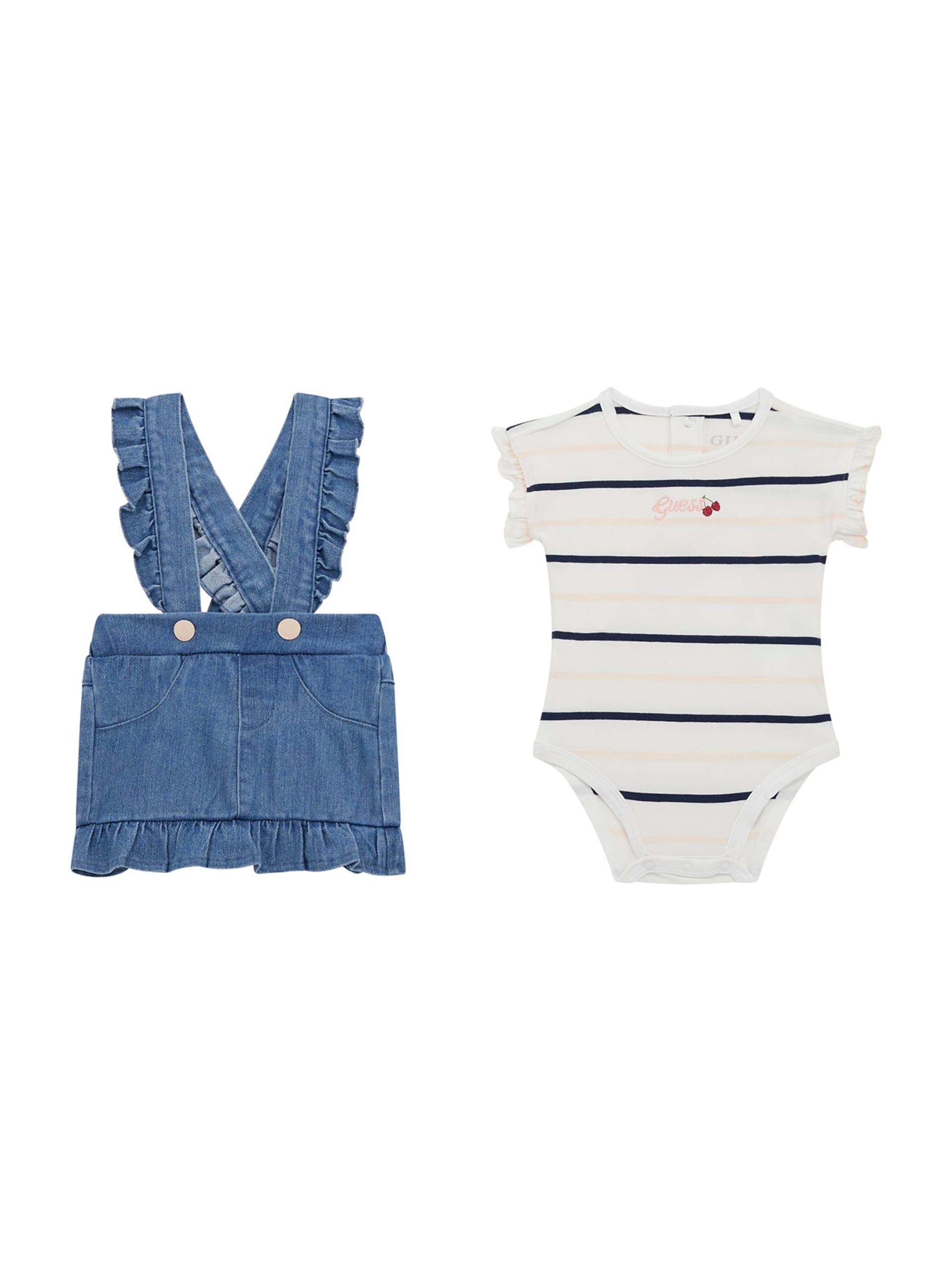 Conjunto de body e saia (0-24 meses)