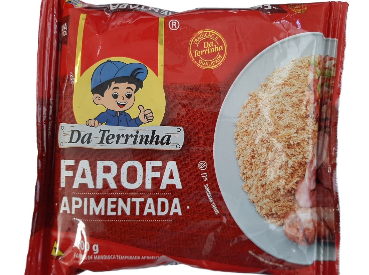 FAROFA MANDIOCA DA TERRINHA APIMENTADA 400G