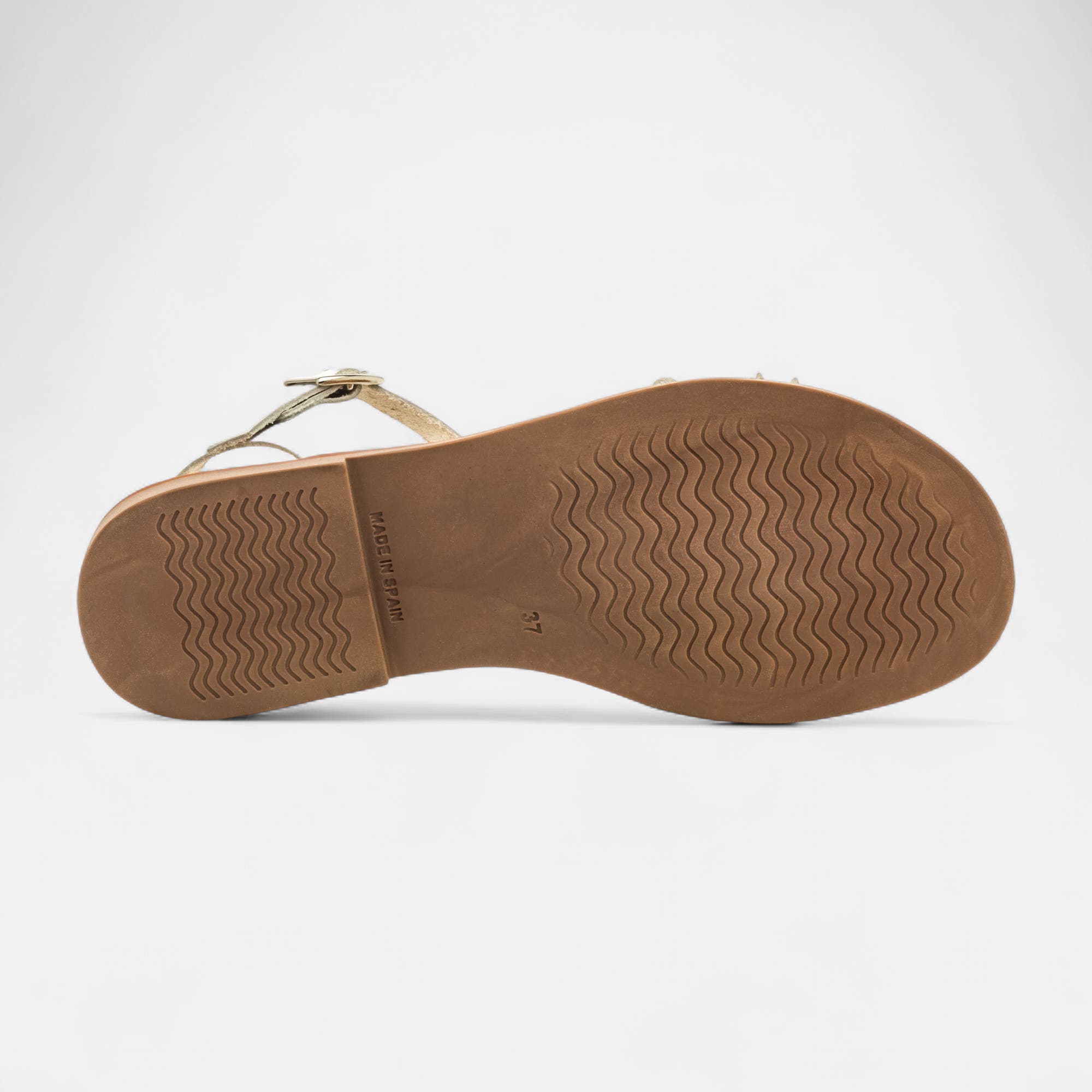 Nu-pieds Femme en cuir blanc