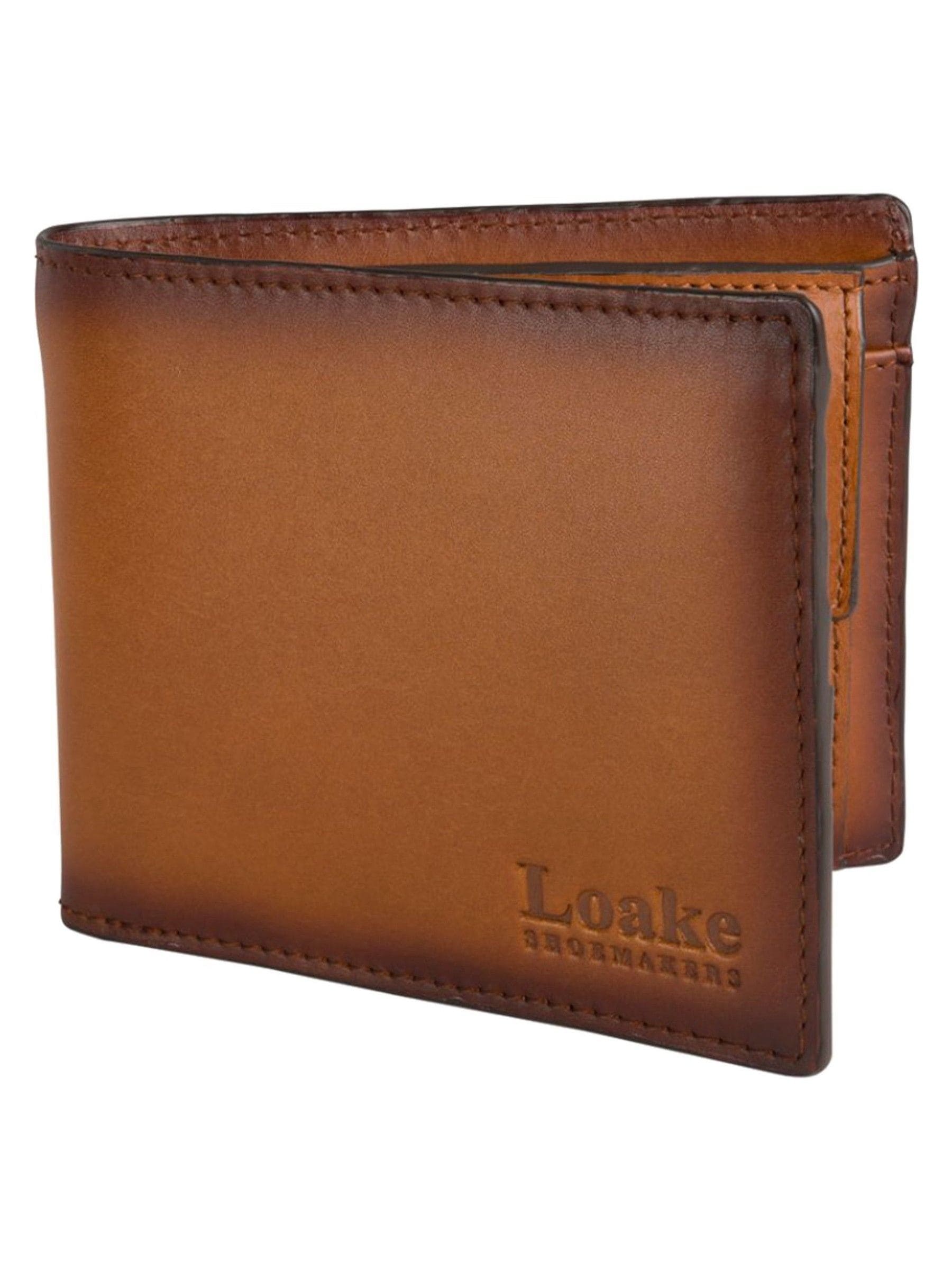 Loake Barclay anti-scan portemonnee van leer