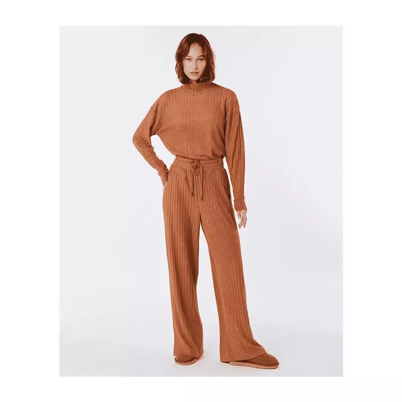 Pantalon femme RIPCURL Cosy Ii Straight Leg Pant Light Brown