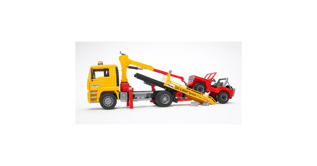 bruderMAN TGA Takelwagen met Jeep Modelvoertuig  (02750)