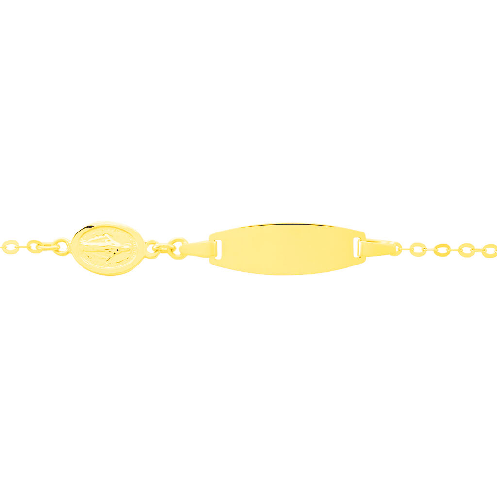Bracelet Identité Gaspardine Maille Forçat Or Jaune