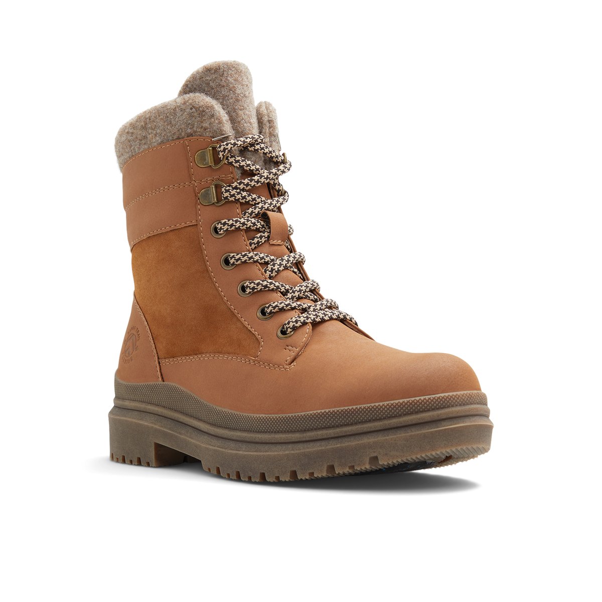 BANFF TRAIL PREMIUM-Aloderedar-Bottes de randonnée d'hiver - Talon plat - Cognac