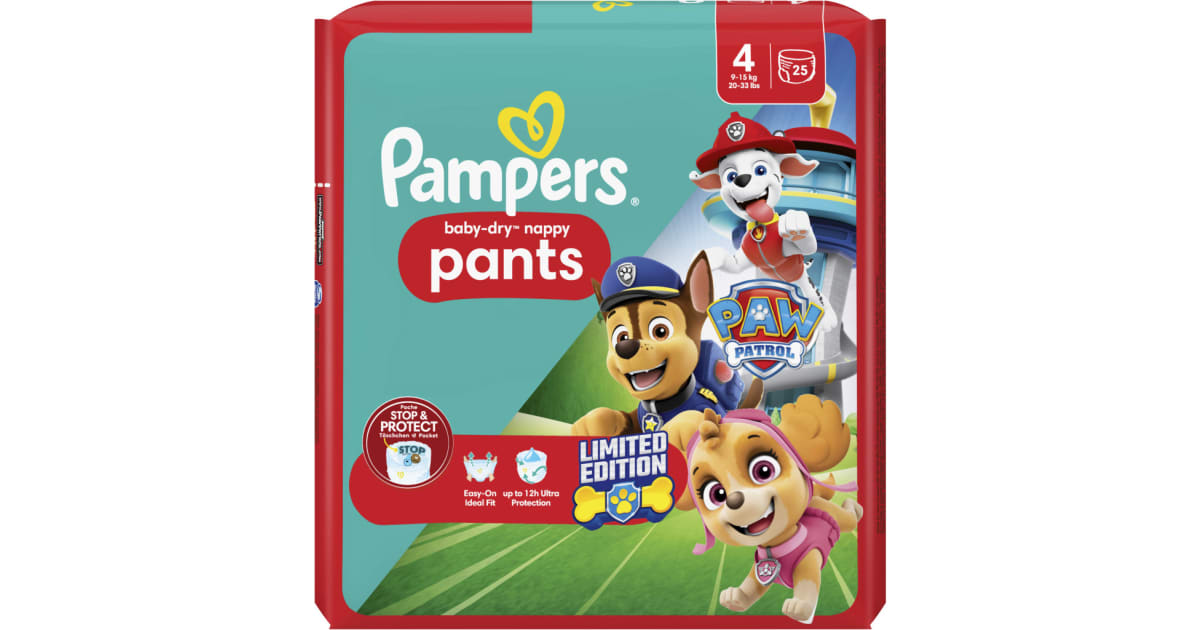 Pampers Pants 4 Paw Patrol 9-15kg