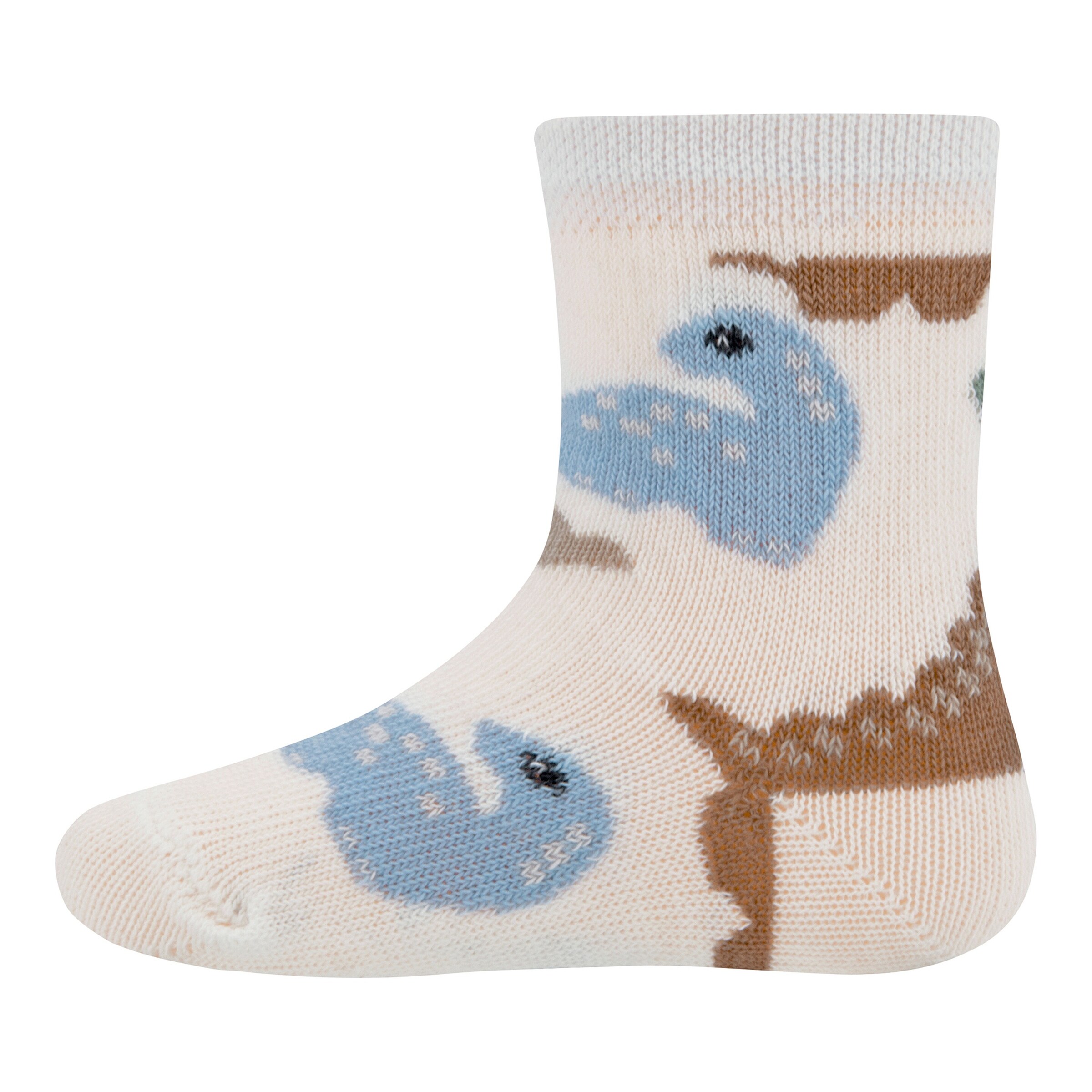 Ewers 3er-Pack Socken Dino Ringel bunt