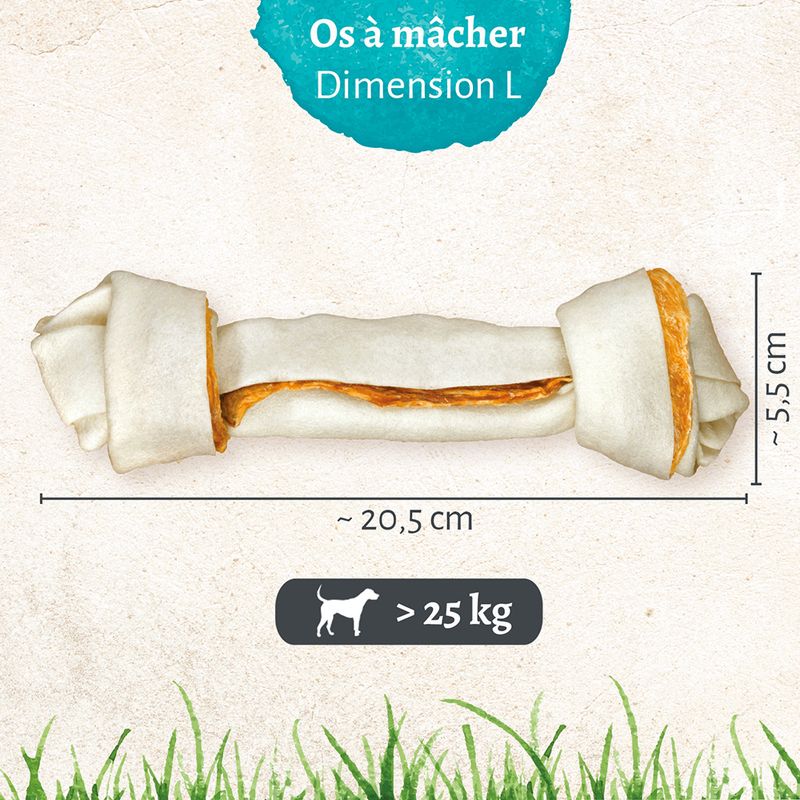 Os fourrés bucco-dentaires 8in1 Pro Dental, poulet L