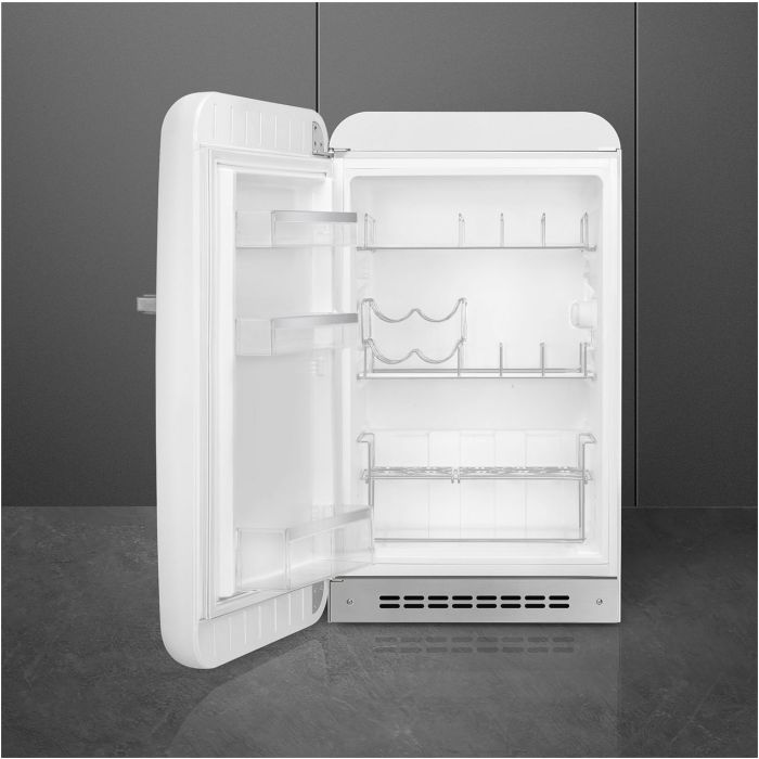 SMEG Stand-Kühlschrank 50's Retro Style FAB10HLWH5 Weiß