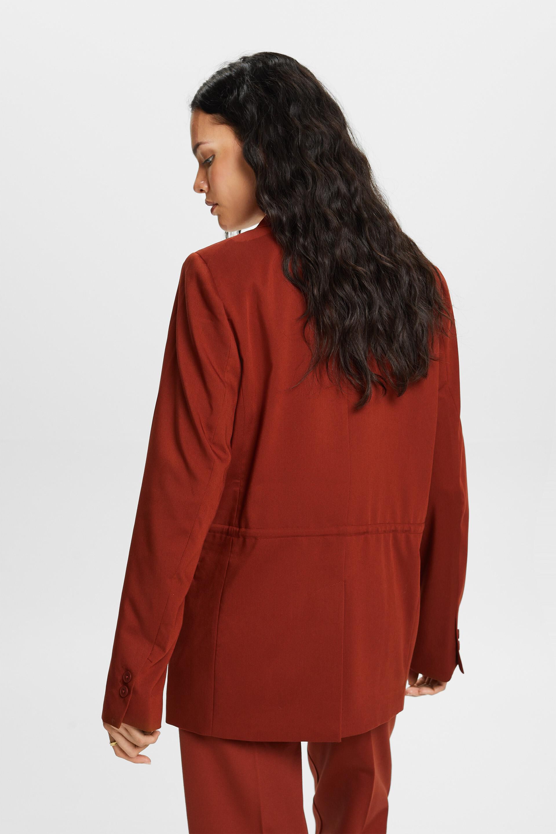 Veste de tailleur à boutonnage croisé oversize